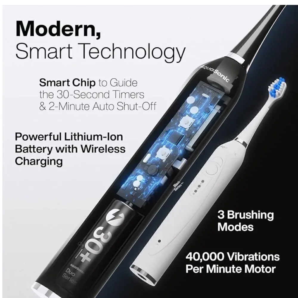 AquaSonic Duo Series Pro Electric Tooth Brushes